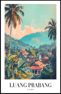 Luang Prabang Tranquility Travel Poster PosterGoat