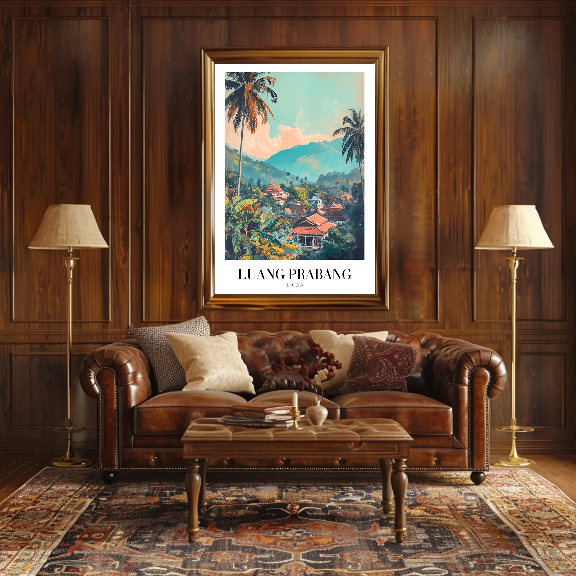 Luang Prabang Tranquility Travel Poster PosterGoat