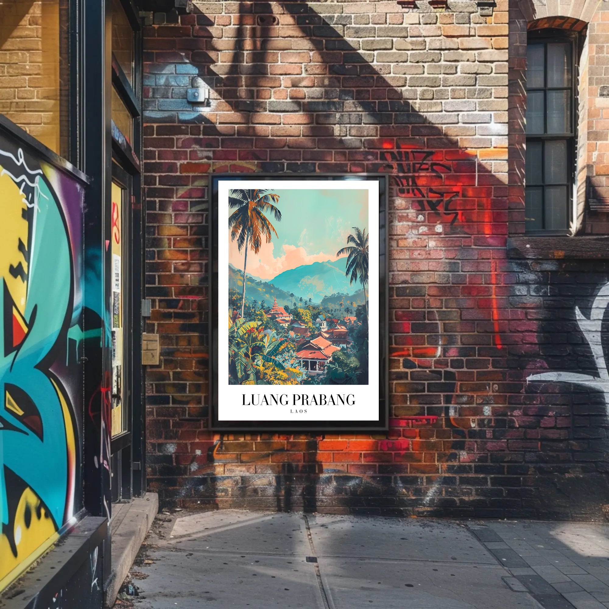 Luang Prabang Tranquility Travel Poster PosterGoat