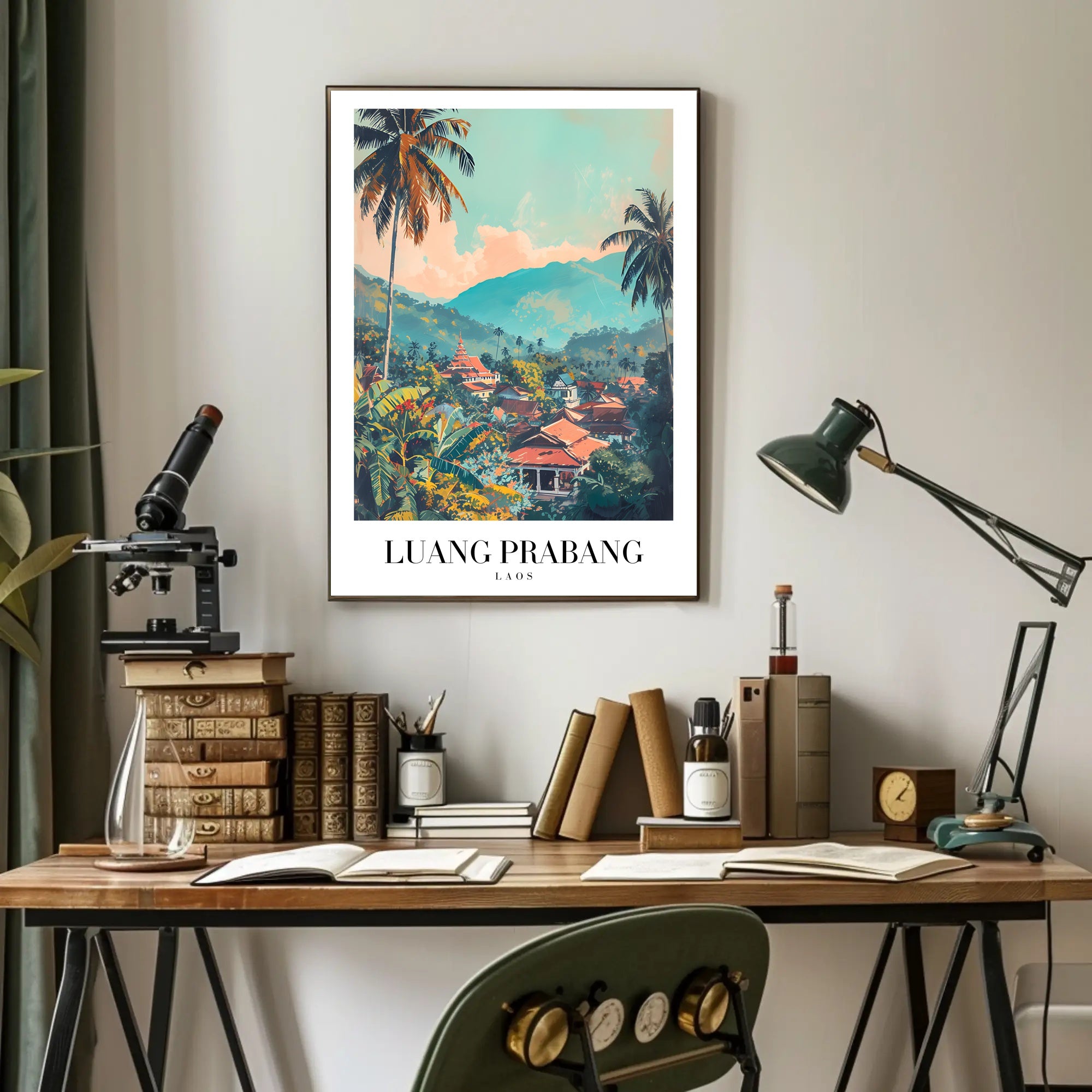 Luang Prabang Tranquility Travel Poster PosterGoat