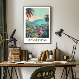 Luang Prabang Tranquility Travel Poster PosterGoat
