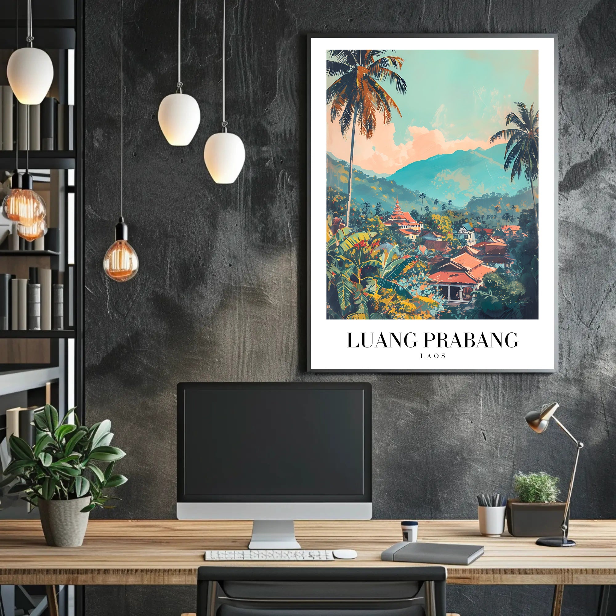 Luang Prabang Tranquility Travel Poster PosterGoat