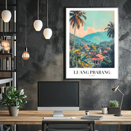 Luang Prabang Tranquility Travel Poster PosterGoat