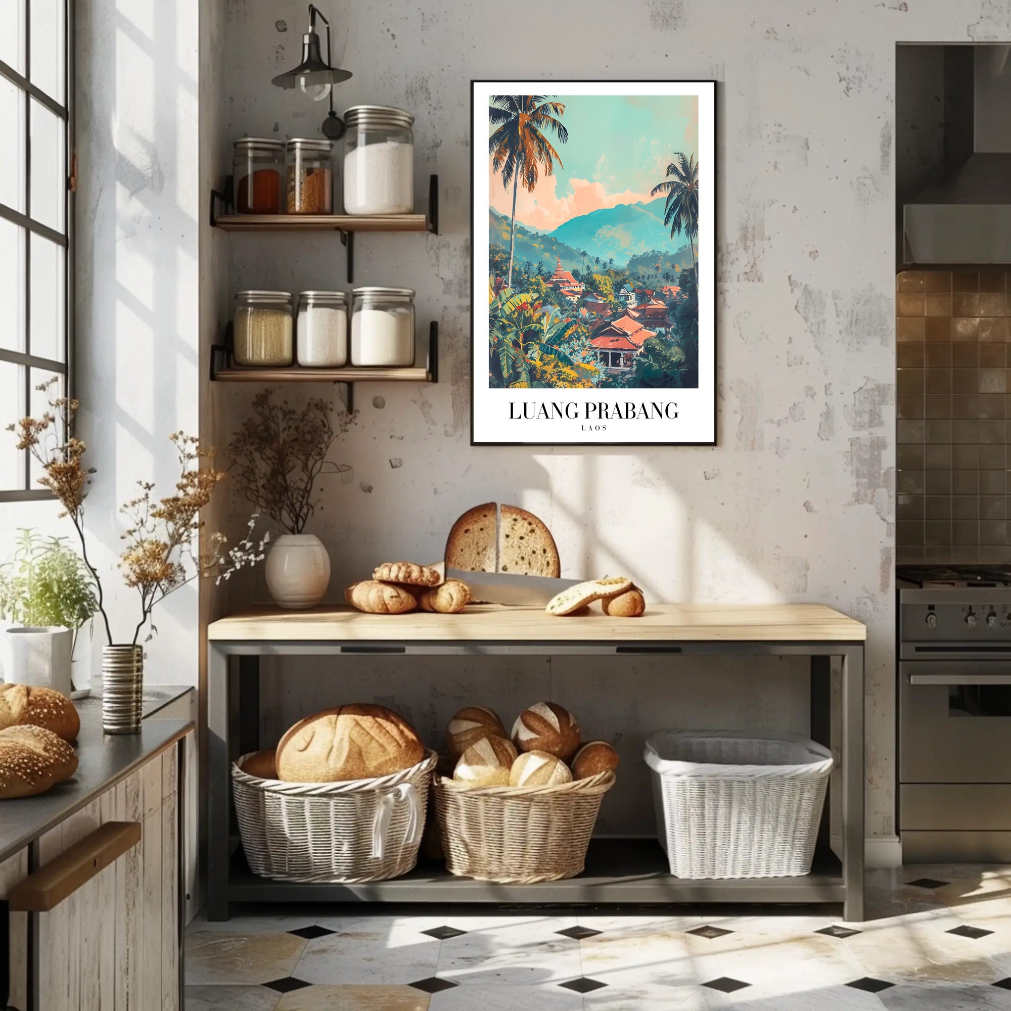 Luang Prabang Tranquility Travel Poster PosterGoat