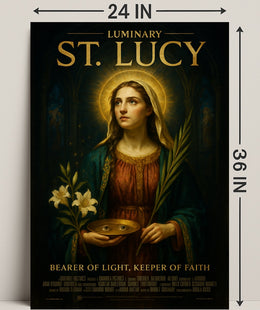 Luminary St. Lucy Poster PosterGoat
