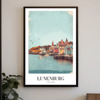 Lunenburg Waterfront Beauty: Vintage Travel Poster PosterGoat