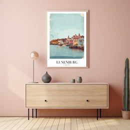 Lunenburg Waterfront Beauty: Vintage Travel Poster PosterGoat