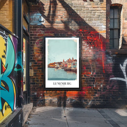 Lunenburg Waterfront Beauty: Vintage Travel Poster PosterGoat
