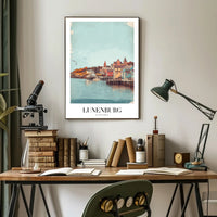 Lunenburg Waterfront Beauty: Vintage Travel Poster PosterGoat