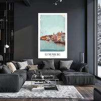 Lunenburg Waterfront Beauty: Vintage Travel Poster PosterGoat