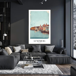 Lunenburg Waterfront Beauty: Vintage Travel Poster PosterGoat