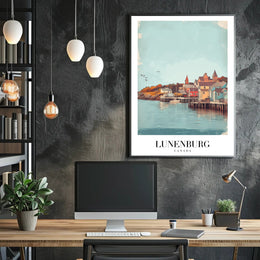 Lunenburg Waterfront Beauty: Vintage Travel Poster PosterGoat