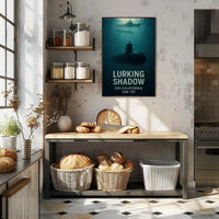 Lurking Shadow Submarine Stealth Military Recruitment Poster PosterGoat