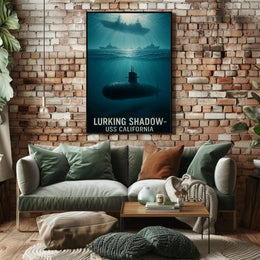 Lurking Shadow USS California Military Recruitment Poster PosterGoat