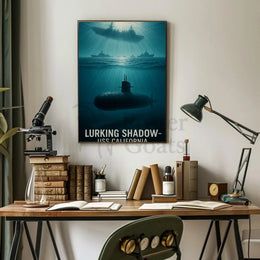 Lurking Shadow USS California Military Recruitment Poster PosterGoat