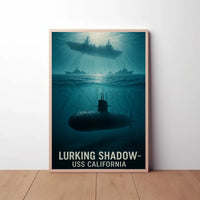 Lurking Shadow USS California Military Recruitment Poster PosterGoat