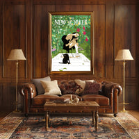 Lush Backyard Wonder in a Contemporary Artsy Scene Poster PosterGoat
