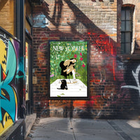 Lush Backyard Wonder in a Contemporary Artsy Scene Poster PosterGoat