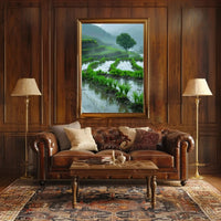 Lush Green Terraced Rice Fields Travel Poster PosterGoat