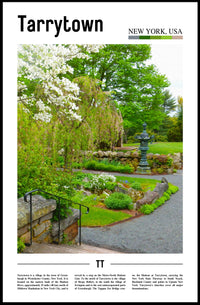 Lush Tarrytown Garden Scene Travel Poster PosterGoat
