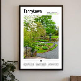 Lush Tarrytown Garden Scene Travel Poster PosterGoat