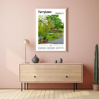 Lush Tarrytown Garden Scene Travel Poster PosterGoat