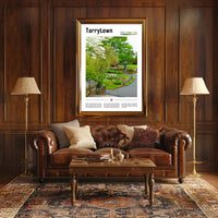 Lush Tarrytown Garden Scene Travel Poster PosterGoat