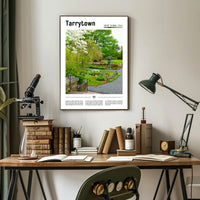 Lush Tarrytown Garden Scene Travel Poster PosterGoat