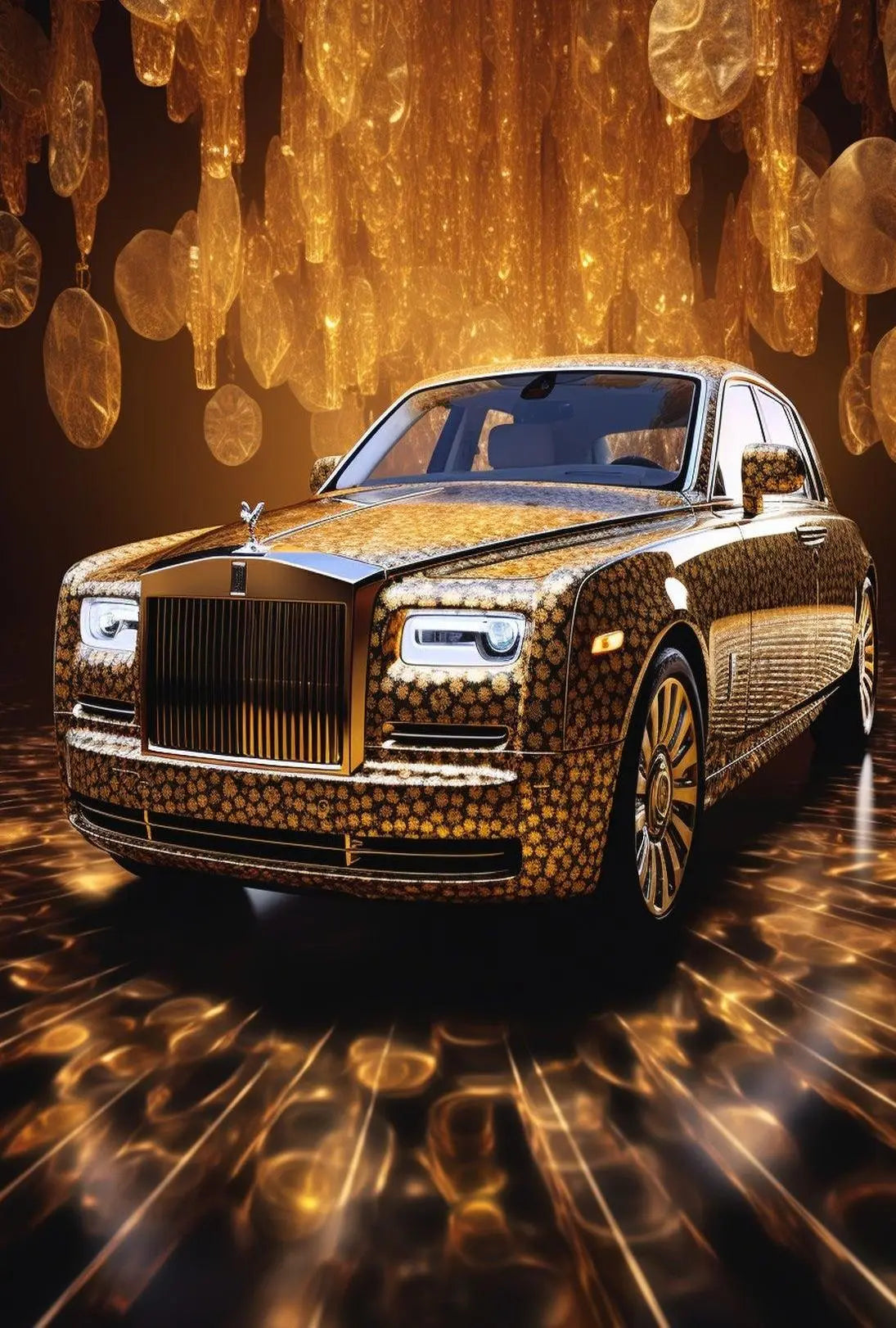 Luxury Car Elegance Artistic Pop Culture Poster PosterGoat