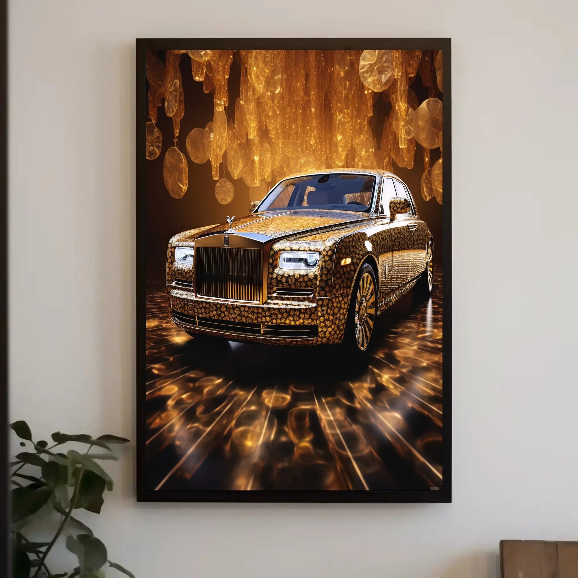 Luxury Car Elegance Artistic Pop Culture Poster PosterGoat