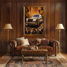 Luxury Car Elegance Artistic Pop Culture Poster PosterGoat
