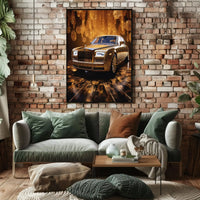 Luxury Car Elegance Artistic Pop Culture Poster PosterGoat