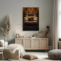 Luxury Car Gold Aesthetic Abstract, Artistic, or Pop Culture Poster PosterGoat