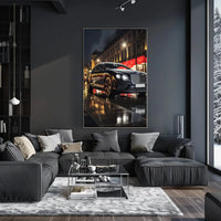 Luxury Car Night Cityscape Modern Elegance Poster PosterGoat