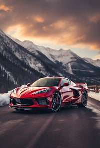Luxury Driving Adventure in Nature's Splendor Sports Poster PosterGoat