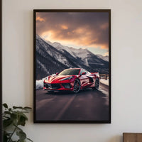 Luxury Driving Adventure in Nature's Splendor Sports Poster PosterGoat