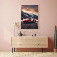 Luxury Driving Adventure in Nature's Splendor Sports Poster PosterGoat