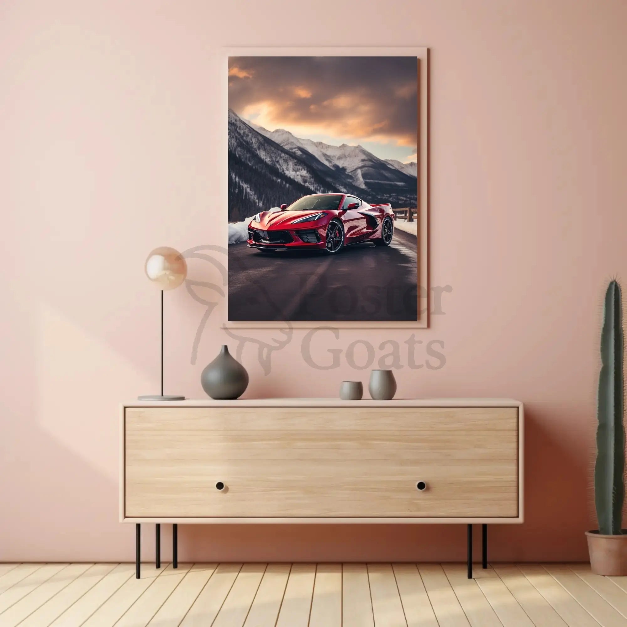 Luxury Driving Adventure in Nature's Splendor Sports Poster PosterGoat