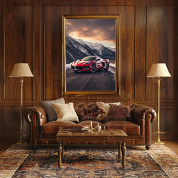 Luxury Driving Adventure in Nature's Splendor Sports Poster PosterGoat