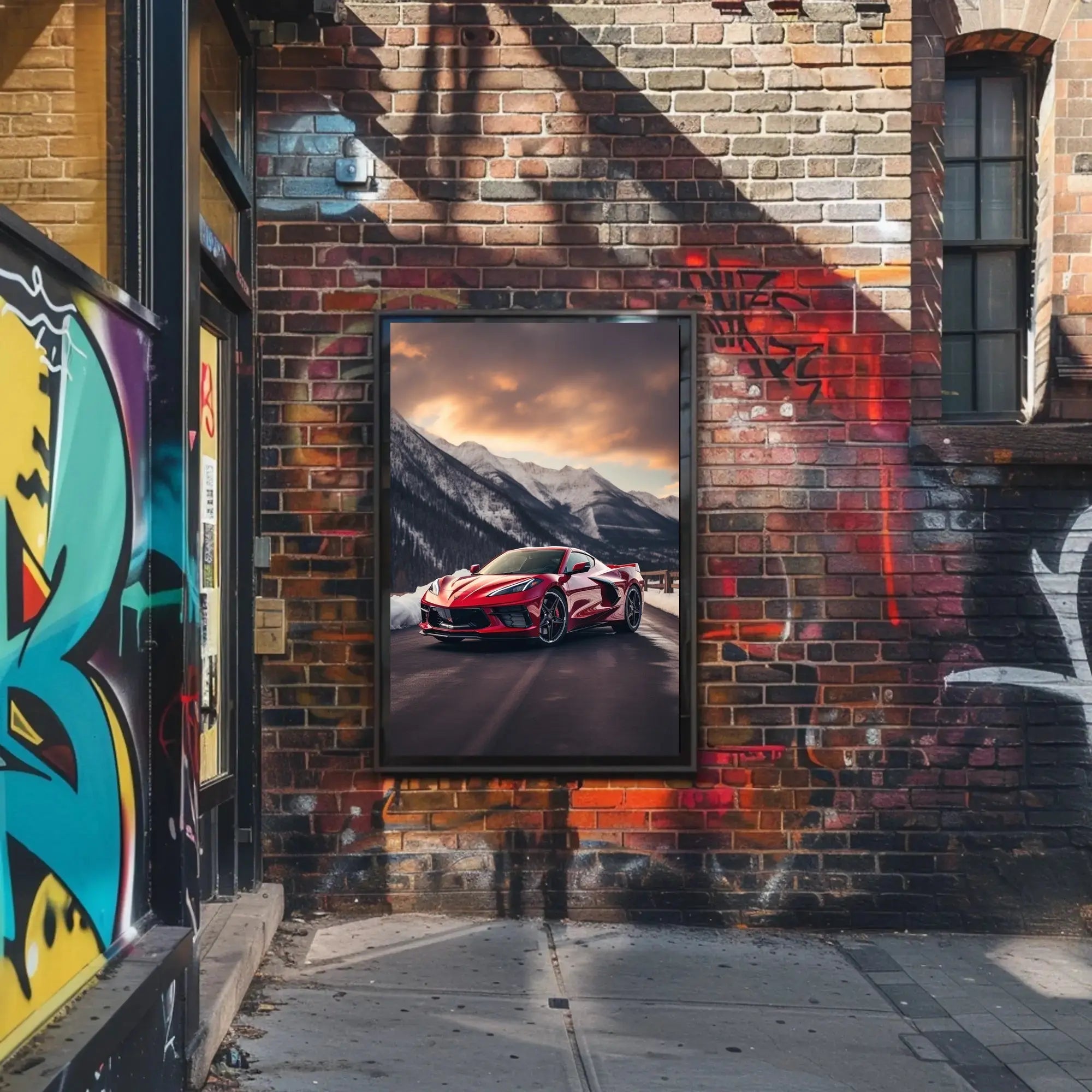 Luxury Driving Adventure in Nature's Splendor Sports Poster PosterGoat