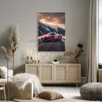 Luxury Driving Adventure in Nature's Splendor Sports Poster PosterGoat