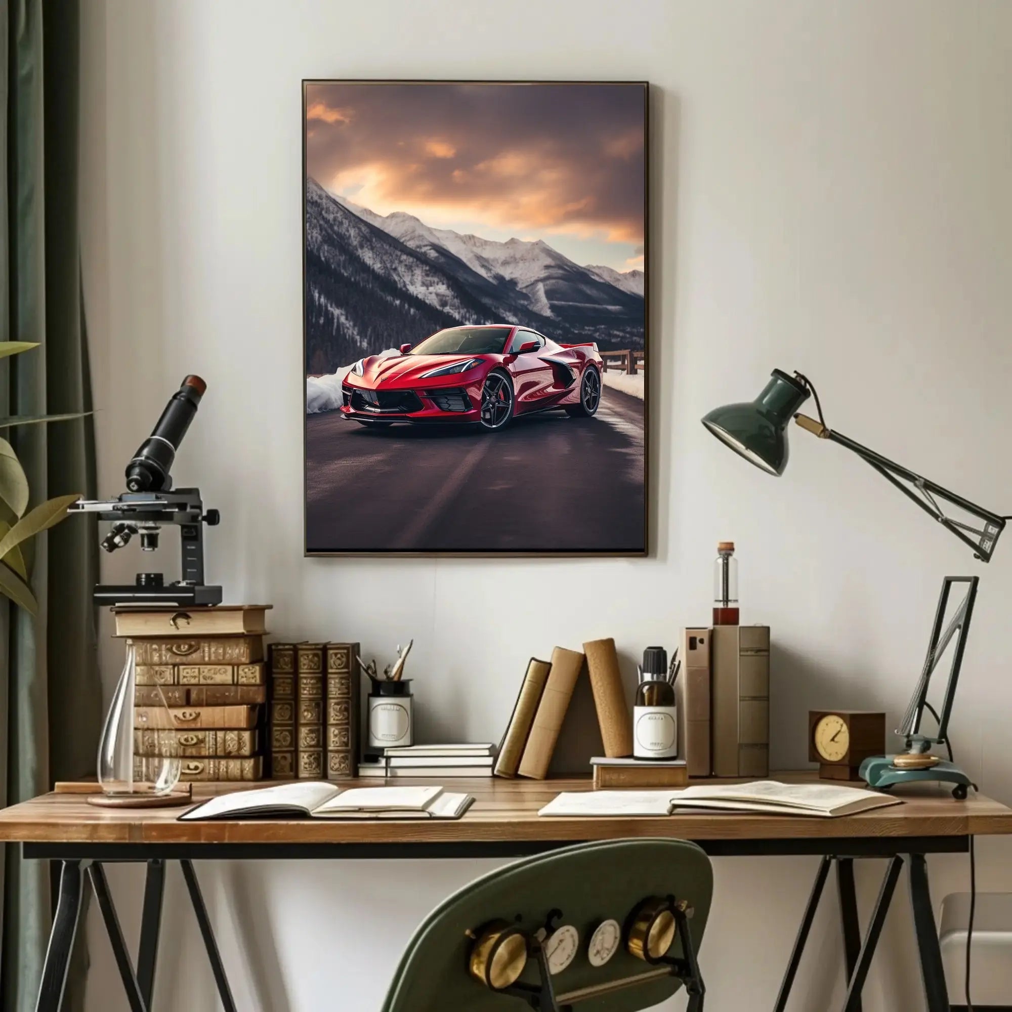 Luxury Driving Adventure in Nature's Splendor Sports Poster PosterGoat