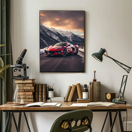 Luxury Driving Adventure in Nature's Splendor Sports Poster PosterGoat
