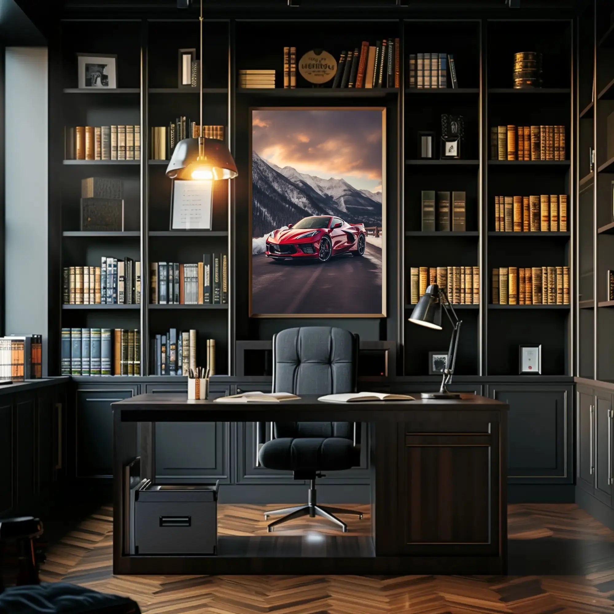 Luxury Driving Adventure in Nature's Splendor Sports Poster PosterGoat