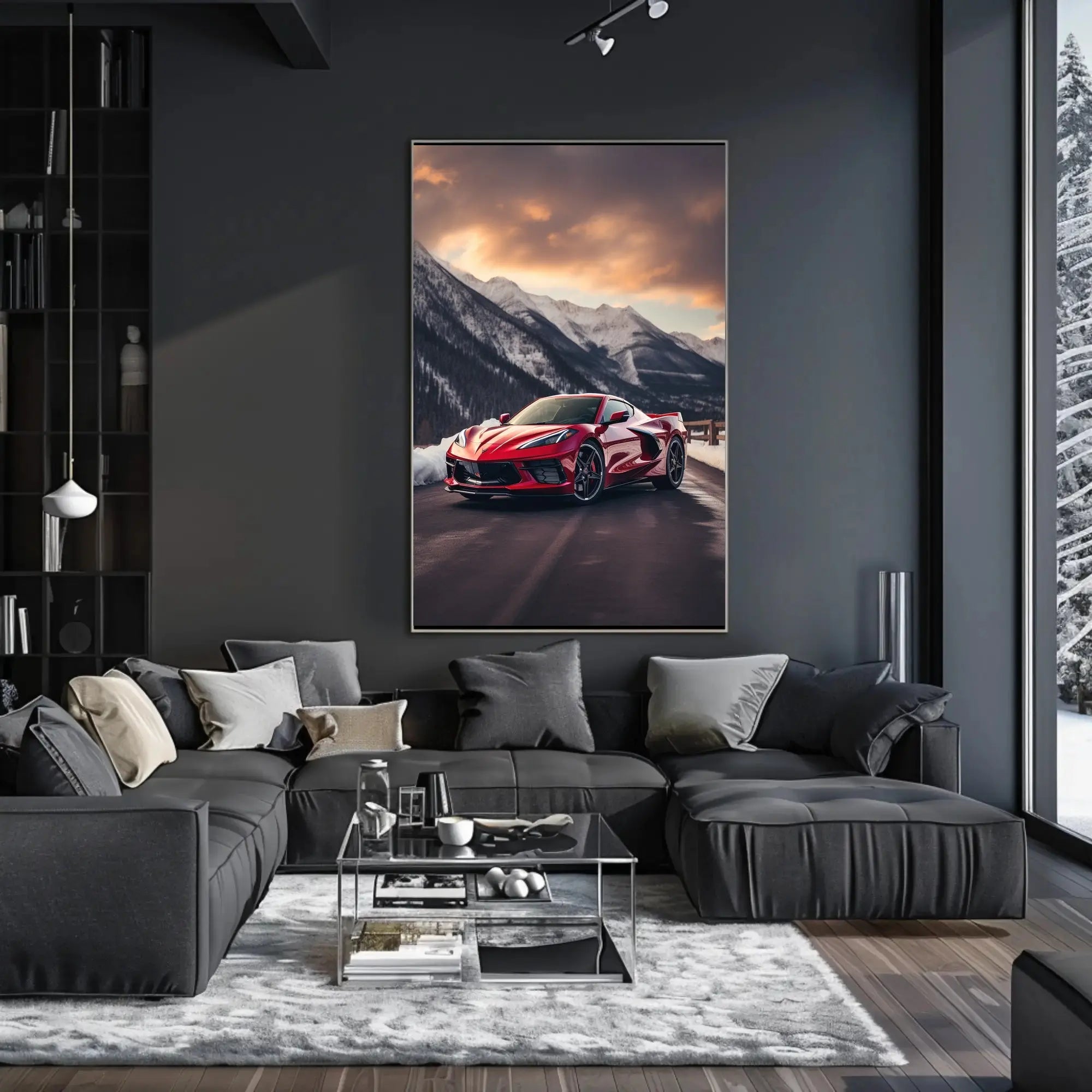 Luxury Driving Adventure in Nature's Splendor Sports Poster PosterGoat