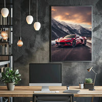Luxury Driving Adventure in Nature's Splendor Sports Poster PosterGoat
