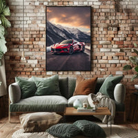 Luxury Driving Adventure in Nature's Splendor Sports Poster PosterGoat