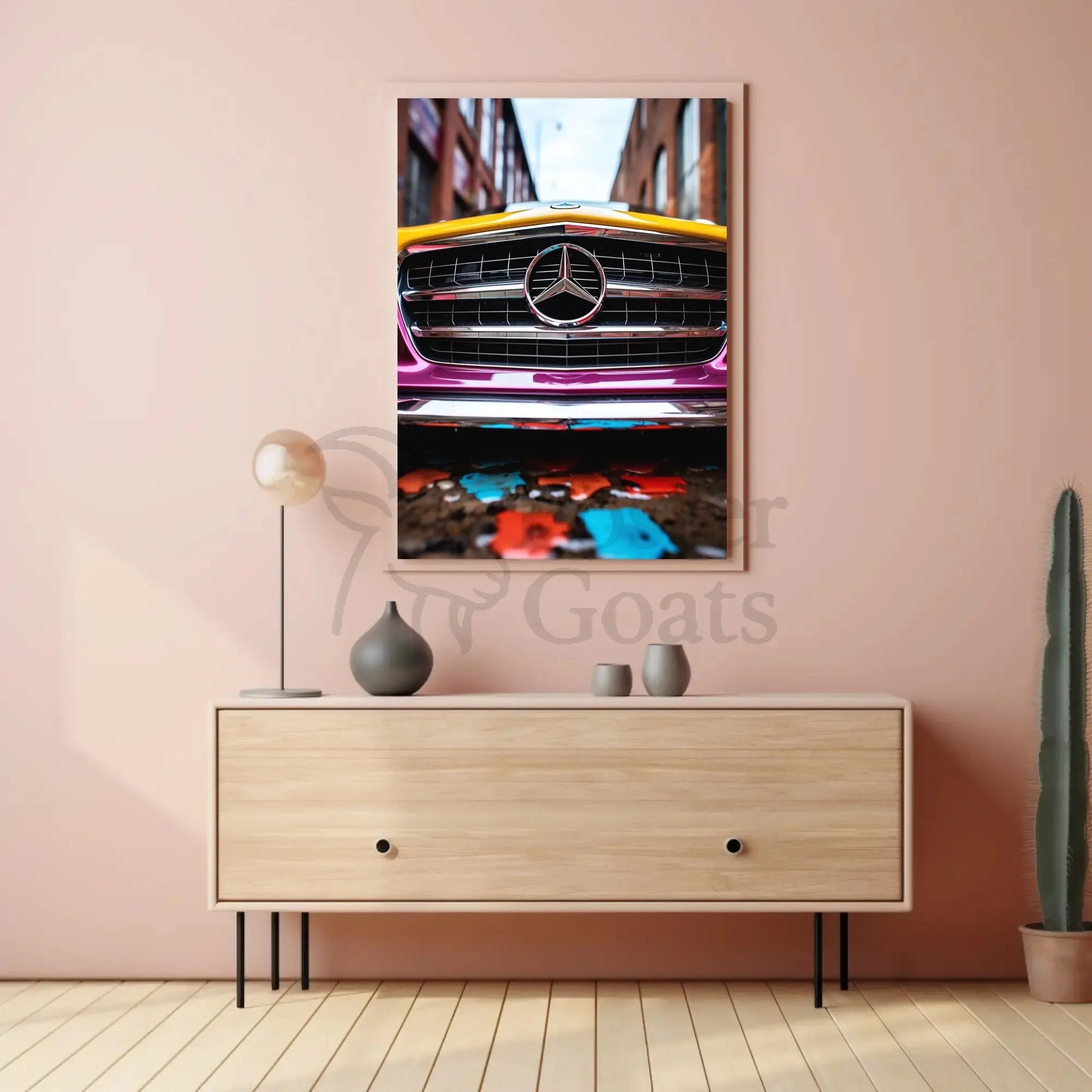Luxury Mercedes-Benz Urban Vivid Art - Abstract, Artistic, or Pop Culture Poster PosterGoat