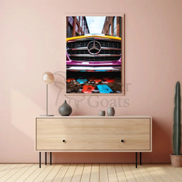 Luxury Mercedes-Benz Urban Vivid Art - Abstract, Artistic, or Pop Culture Poster PosterGoat