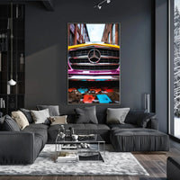 Luxury Mercedes-Benz Urban Vivid Art - Abstract, Artistic, or Pop Culture Poster PosterGoat